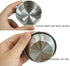 4Pcs Mini Dipping Saucer Bowls, Stainless Steel Sauce Dish for Small Portion Spice Condiments (2.3oz, Silver)