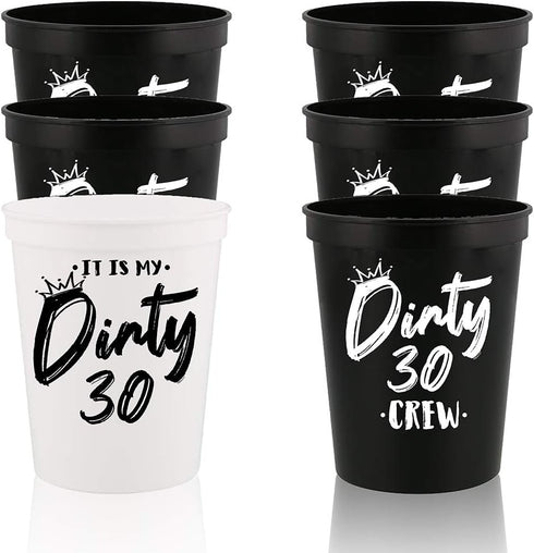 It Is My Dirty 30 Years Old Crew Cup, Stadium Party Cup for 30th Birthday Decorations