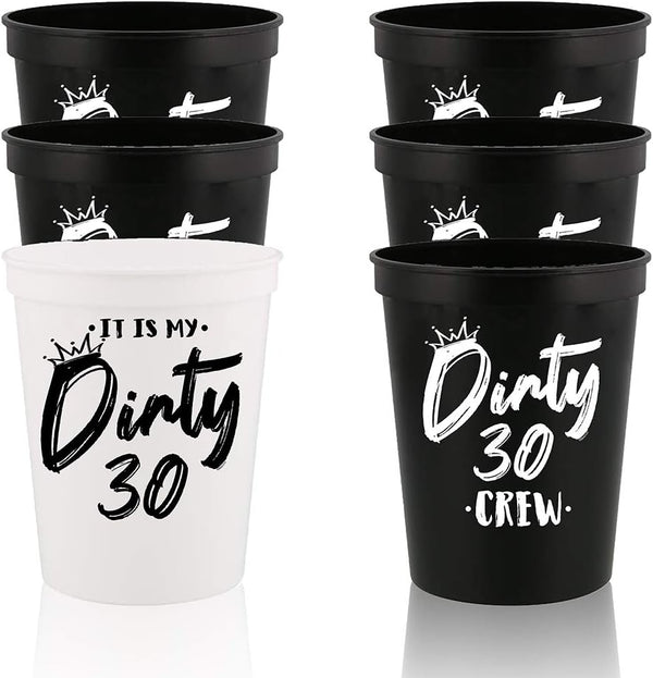 It Is My Dirty 30 Years Old Crew Cup, Stadium Party Cup for 30th Birthday Decorations
