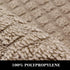 COSY HOMEER 27X18 Inch Anti Fatigue Kitchen Rug Mats, 100% Polypropylene, Machine Washable (Beige 1 pc)