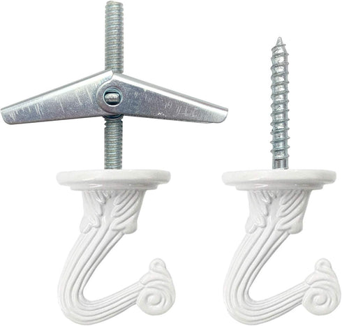 GoodtoU 10 Sets Heavy Duty Ceiling Hooks with Hardware for Hanging Plants, Ceiling Installation, Cavity Wall Fixing -