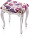 Pink Purple Rose Rectangle Stool Cover 2 Pack Bar Stool Covers Rectangle