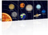 KAIRNE Boys Space Room Decor Framed Outer Space Wall Art Set of