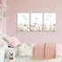 JBZDD 3Pcs Decoration12x16in Wildflower Nursery Canvas Wall Art Flower Botanical Sentence Poster Painting Picture Wall