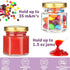 60 Pcs Small Glass Containers with Airtight Lids - 1.5 oz Mini Honey Jars for DIY Gifts