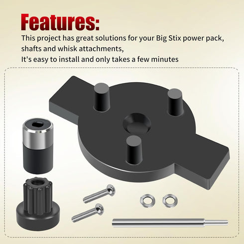Big Stix Immersion Blender Coupler CAC104 503357, Compatible with Waring Blenders, Fits Models WSB25X, WSB50, WSB55,
