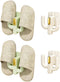 OBELGEOYA Wall Mounted Shoe Rack (4 Pack) - Versatile Hanging Organizer with Hooks