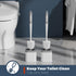 Holaloha 2 Pack Set Toilet Brush, Toilet Brush and Holder Bathroom Accessories, Toilet Bowl Brush and Holder