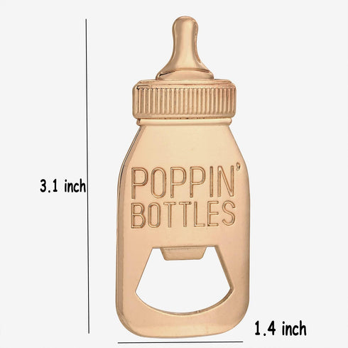 Yuokwer Set 24 24) of Bottle Opener Baby Shower Favor For Guest,Cute Poppin Bottle Shaped Bottle Opener Favors for Baby
