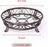 Yimobra Metal Plant Stand for Outdoor Indoor, Heavy Duty Rustproof Wrought Iron Planter Stands, 9.5 Inches, Bronze
