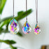 3Pcs 2/2.5/3 inch Crystal Prisms Sun Catchers Chandelier Colorful Bauhinia Ornament Pendants Rainbow Maker Suncatchers