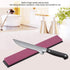 Knife Sharpening Stone - 3000# Whetstone Kitchen Knife Sharpener with Base Ruby
