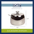 RSVP International 8 oz Stainless Steel Sugar Bowl with Lid and 4.5" Spoon