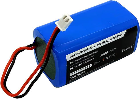 Replacement Shark RVBAT850 Battery for Shark Ion RV1001AE, R75, R85, S87, RV751,RV1000,RV2001 RV2001WD,R3Z, R4Z Robot Vacuum Cleaners(2 Prong Plug)
