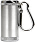 Metal Portable Ashtray, Outdoor Cigarettes Ashtray with Lid, Keychain, Cylinder Silver