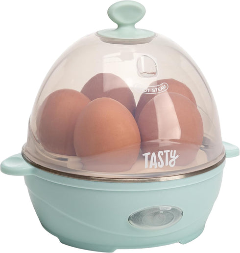 Tasty Mini Rapid Egg Cooker, 5-Egg Capacity for Perfect Hard Boiled Eggs