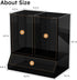Countertop, 20 AITEE Acrylic Coffee Station Organizer for Holds Cups, All-in-One Coffee Cup and Lid Holder