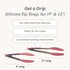 Starpack 'Get a Grip' Silicone Kitchen Tongs, 2 Pcs, BBQ Tongs for Grill, Heat Resistant to 600°F