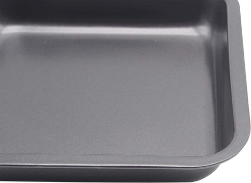 2pcs Mini Baking Pans, 8 X 8 Inch Square Cake Pan, Nonstick Heavy Carbon Steel Bread Pan Bakeware