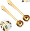 Coffee Scoop Clip, Stainless Steel Tablespoon Coffee Spoon with Long Handle, Multifunction Sealing Bag Clip for Kitchen