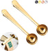 Coffee Scoop Clip, Stainless Steel Tablespoon Coffee Spoon with Long Handle, Multifunction Sealing Bag Clip for Kitchen