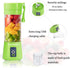 Portable Blender,USB Rechargeable Personal Mixer,380ML Mini Blender for Fruit Smoothies and Milkshakes with Six Blades in 3D,Handheld Blender Suitable for Travel,Gym,Outdoor Sport(Green) by TopAufell