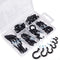 KUUQA Black Vinyl Coated Cup Hook Kit, 70 Pieces, 6 Sizes for Ceiling Screw Mug Hooks