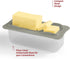 Signoraware Butter Dish with Lid - Durable Plastic Butter Keeper Container for Countertop, Fridge, Unbreakable Holder