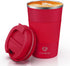12 oz Stainless Steel Vacuum Insulated Tumbler, Spill Proof Coffee Travel Mug with Lid, Red