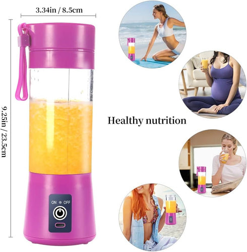 Portable Blender Cup, Electric USB Juicer Blender, Mini Blender Portable Blender for Shakes and Smoothies, Juice,