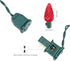 C5 100 33ft 120V Set Brizled Upgraded Faceted LED Red Christmas Lights, LED Christmas tree Lights, UL Certified