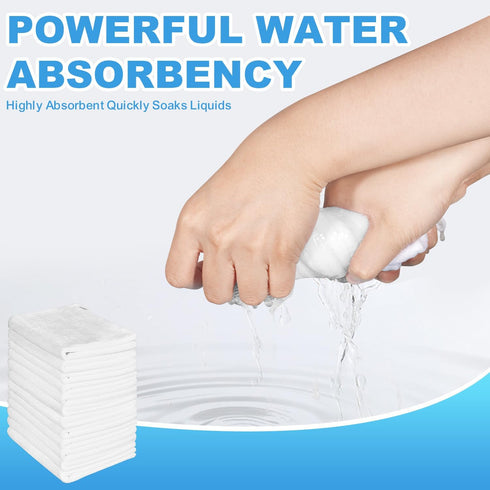 12 Pack 12x12 Inch Microfiber Wash Cloth, Highly Absorbent and Soft Feel Fingertip Towels, Machine Washable Washcloths