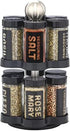 Kamenstein 12 Jar Madison Revolving Countertop Spice Rack with Spices Included, FREE