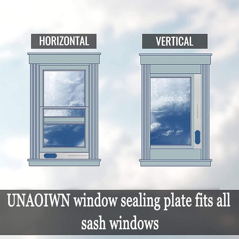5.9 Portable Air conditioner Window Kit, Adjustable Vertical/Horizontal Sliding Window Kit Plate for Unit, AC Window