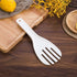 White Jumbo Large Plastic Rice Paddle Spatula, 10.63" Long, Serving Spoon for Rice and Potato