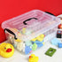 8 Quart Clear Storage Bin with Handle, 2 Packs for Organizing