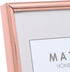 Maturi Rose Gold Colored Thin Edge Photo Frame, 6 x 8-Inch (15 x 20cm)