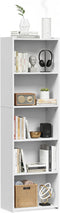 ZENY 5-Tier Shelf Bookcase, Freestanding Wood Storage Display Open Bookshelf for Home