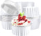 EUSOAR Dessert Cups with Lids, 25pcs 5oz Disposable Ramekins, Aluminum Foil Mini Cheesecake Containers for Wedding Party