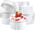 EUSOAR Dessert Cups with Lids, 25pcs 5oz Disposable Ramekins, Aluminum Foil Mini Cheesecake Containers for Wedding Party