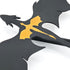 YUKEI 4th 6.7" Metal Fantasy Dragon Shelf Decor Wing Dragon Silhouette Bookend Ornament for Fantasy Readers and Book