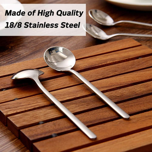 findTop Mini Teaspoons Set - Pack of 8 Stainless Steel Espresso Spoons for Coffee, Tea, Dessert, Ice Cream