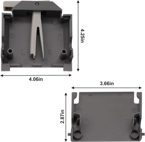 Upgraded W10320665 Dishwasher Dishrack Adjuster Housing Right Hand, For Whirlpool Kenmore Dishwasher Top Rack Parts
