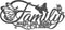 Family Metal Wall Decor Word Sign, Black Family Makes This House A Home Art, Butterflies Love Heart Wall Hanging