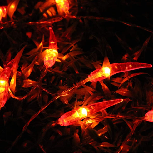 Dreamworth 33ft 100 8 Plug in Red Chili String Lights, LED Chili String Lights Modes Fairy Lights for Wedding, Chinese