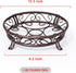 Yimobra Metal Plant Stand, Heavy Duty Flower Pots Holder, Rustproof Wrought Iron Planter Stands, 10.3 Inches, Bronze