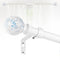 White Curtain Rods for Windows 72 to 144 Inch, 1 Inch Adjustable Heavy Duty Long Curtain Rod