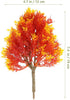 SUPVOX Mini Maple Tree Plant, Artificial Maple Tree Plastic Model, Miniature Figurine, 4pcs for Fairy Garden