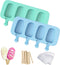 Ozera 2 Pack Popsicles Molds, Homemade Cake Pop Molds, Reusable Silicone Ice Pop Cream/Cakesicle Maker