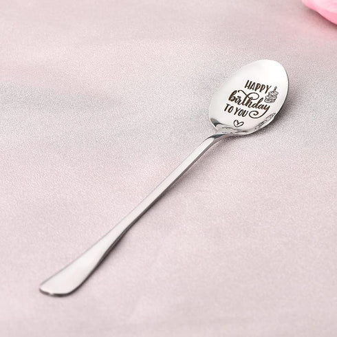 Birthday Spoon Gifts for Women Men, Happy Birthday To You Spoons for Best Friend Daughter Son